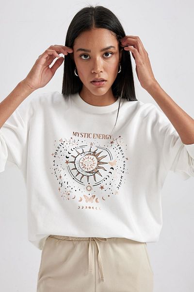 DeFacto Tenká mikina Relax Fit Crew Neck B1808ax23au