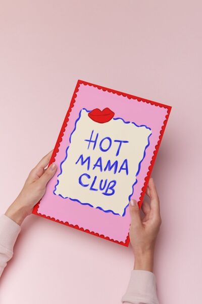 Hello Melody Design Εκτύπωση "HOT MAMA CLUB " από την συλλογή Εκτυπώσεων - Χω...