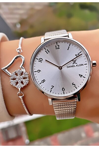 Daniel Klein Brand Steel Cord Women's Wristwatch - With Bracelet Gift