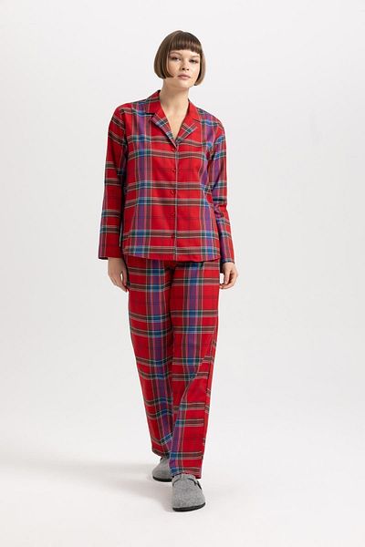 DeFacto Long Flannel Pajama Bottom - Fall In Love B5458ax23wn