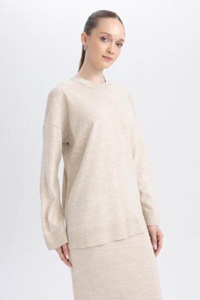 DeFacto Regular Fit Bisiklet Yaka Kazak Tunik A9803ax23wn