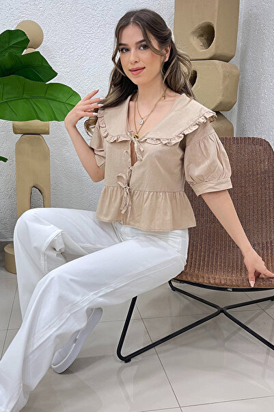 Pattaya Women's Tie Short Sleeve Shirt P24S191-2113