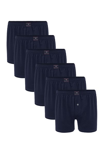 Steve Wolls Ανδρικά μποξεράκια μπλε Navy Blue 6 τεμαχίων - 23701