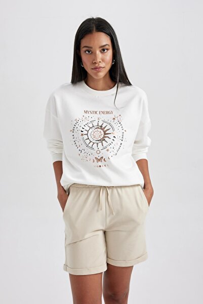 DeFacto Tenká mikina Relax Fit Crew Neck B1808ax23au