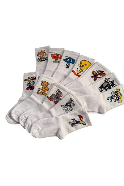 çorapdunyam 12 комплекта детски весели колежански тенис чорапи - с герой