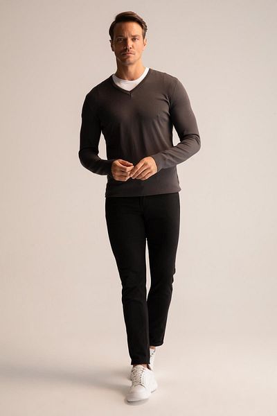 DeFacto V-Neck Premium Knitwear Sweater - Regular Fit Y0799Az22Au