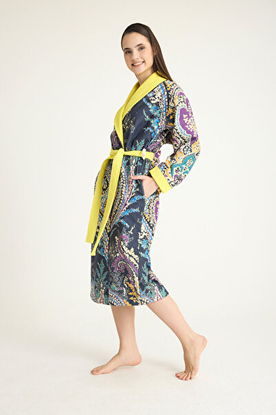 YORKADESIGN Patterned and Printed Bathrobe