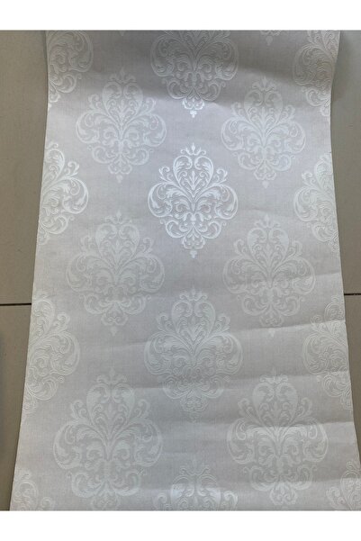 BEYAZ OSMANLI DESENİ DUVAR  KAĞIDI 5M2