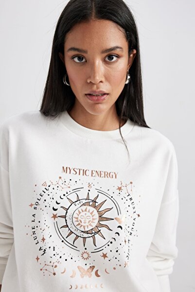 DeFacto Tenká mikina Relax Fit Crew Neck B1808ax23au