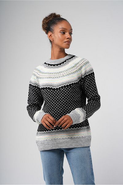 Hopoi Tricotaj cu model Pulover de Anul Nou pentru femei
