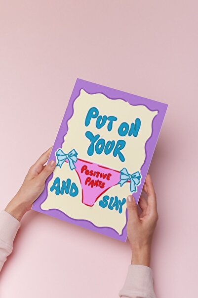 Hello Melody Design Εκτύπωση "POSITIVE PANTS " από την συλλογή Print Collecti...