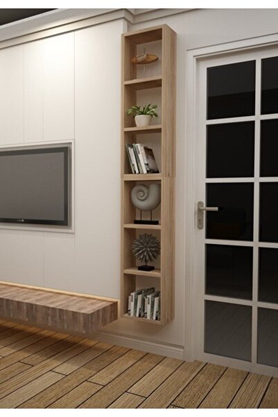 Dekormer Design Kitaplık Cordoba Dikey Ikili Birleşik Duvar Rafı Takım