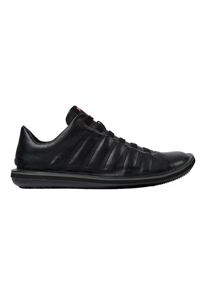 CAMPER Men's Light Flexible Leather Top with Brand Logo Recycled Elastic Lace-up for Daily Use