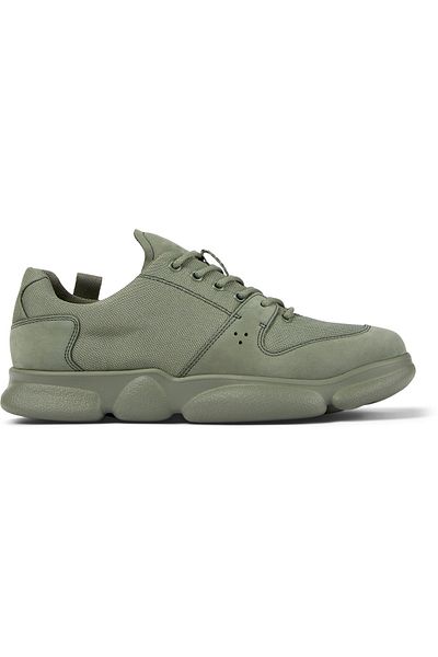CAMPER Men's Leather and Fabric Top with Eva Outsole and Fabric Lining Suitable for Daily Use Black1 Casual