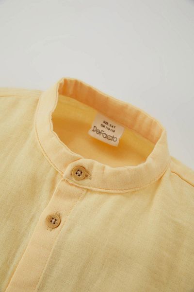DeFacto Baby Boy Muslin Short Sleeve Shirt - Judge Collar Z8858A223Sm