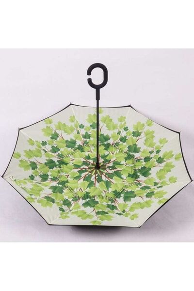 Aksesuar Kadın Şemsiye Ters Şemsiye Green Shade