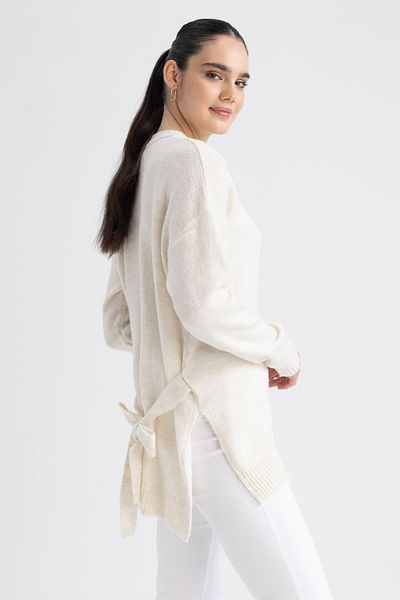 DeFacto Relaxed Cut Crew Neck Sweater Tunic - Y3635Az22Wn