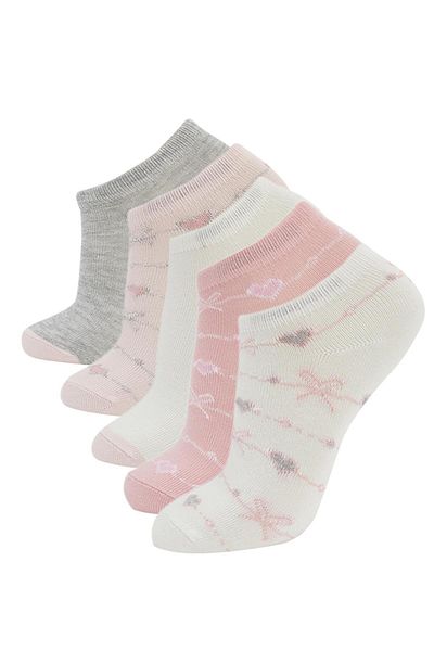 DeFacto Set of 5 Cotton Booties Socks for Girls - K6526A621Sp