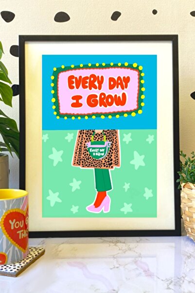 Hello Melody Design Εκτύπωση "EVERY DAY I GROW " από τη συλλογή Print Collect...