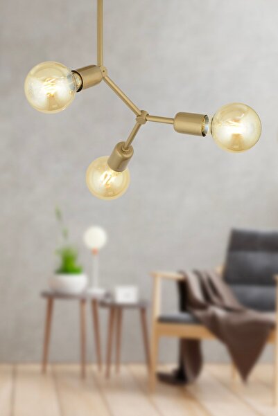 Apliqa Darvin 3 Lü Eskitme Modern Genç Odası Mutfak Yatak Odası Salon Avize