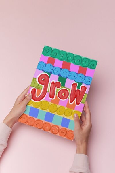 Hello Melody Design Εκτύπωση "GROW" από την συλλογή εκτυπώσεων - Χωρίς πλαίσιο