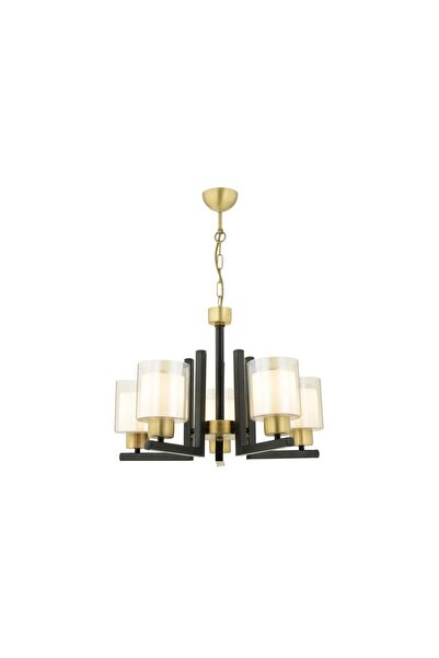 Apliqa Tisse 5 Li Eskitme Siyah Modern Yatak Odası Mutfak Oturma Odası Salon Avize