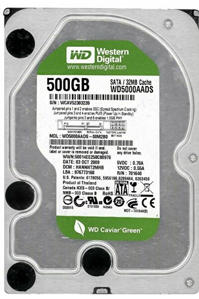 WESTERN DIGITAL Σκληρός Δίσκος Western Digital, 500GB, 7200RPM SATA II, 3.5''...