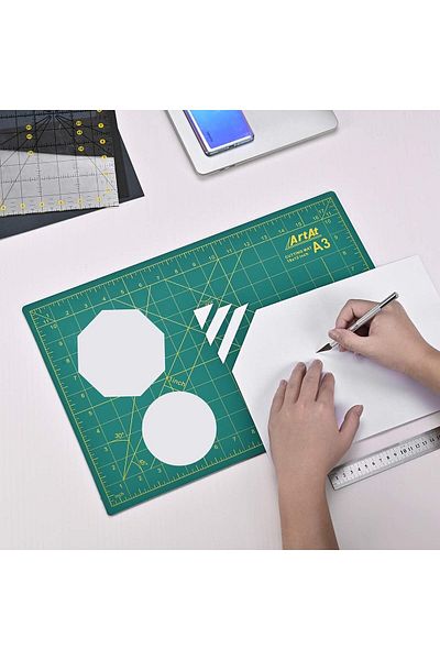 roco paper Handcrafted Cutting Kit - 5 Replacement Blades, Cutting Mat, Round Cutting Blade, and Cretary Blade