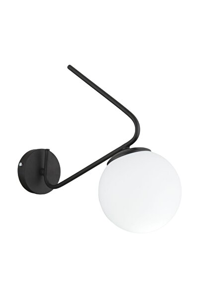 Apliqa Mildred Siyah Duvar Lambası Yatak Odası-yatak Başı-banyo Için Modern Aplik