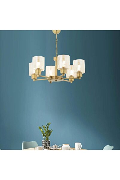 Apliqa Geneva 6 Lı Eskitme Modern Yatak Odası  Salon Avize