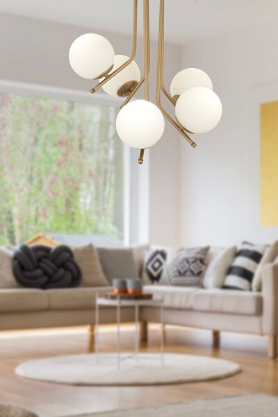 Apliqa Nida 5Li Komple Eskitme Boyalı Modern Mutfak Yatak Odası Salon Avize