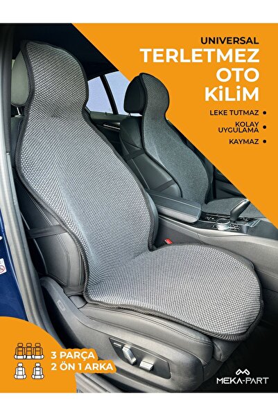 TREND Meka Part Anti-Slip Seat Protector Cover Smoked 3 Pieces Universal 2 Pieces Front 1 Piece Rear