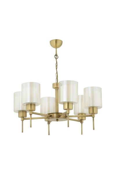 Apliqa Goldie 6 Lı Eskitme Modern Yatak Odası Salon Avize