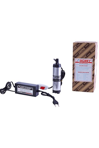 DÜZEY POMPA Düzey 220-12 Volt Mini(KÜÇÜK) Dalgıç Adaptörlü Mazot Aktarma(SIVI TRANSFER) Pompası (SU,SÜT,YAĞ)