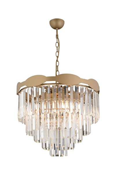 Apliqa ثريا غرفة المعيشة الكريستالية ذات التصميم الحديث المكونة من 6 قطع من إنغريد