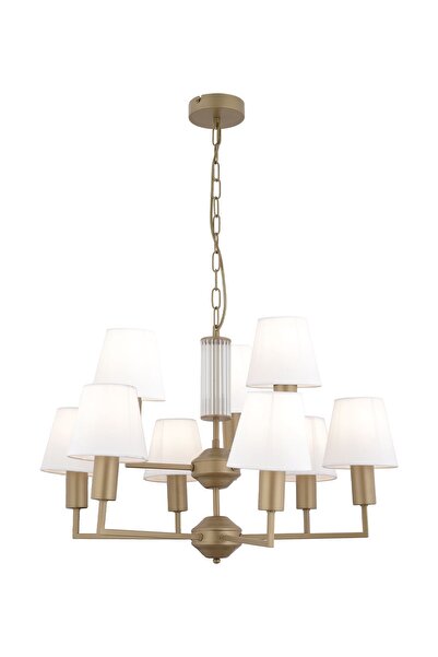 Apliqa Ellery 9'lu Eskitme Beyaz Şapkalı Modern Plafonyer Genç Odası Yatak Odası Retro Salon Avize