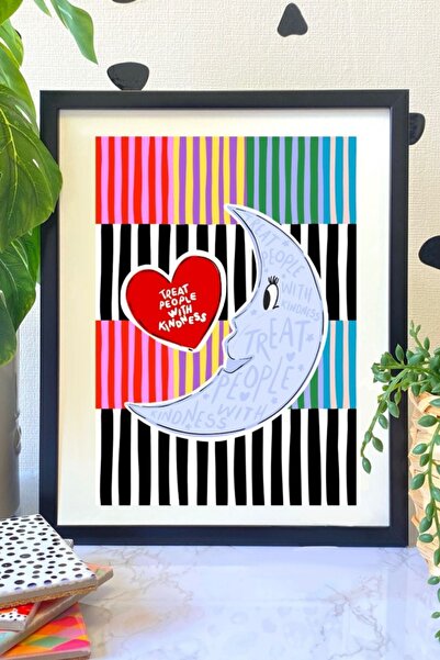 Hello Melody Design Εκτύπωση "KINDNESS" από την συλλογή Εκτυπώσεων - Με μαύρο...