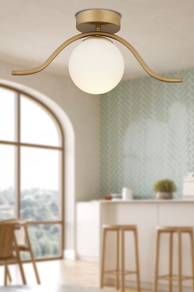 Apliqa Xena Antique Single Modern Plafonier Young Room Kitchen Bedroom Chandelier