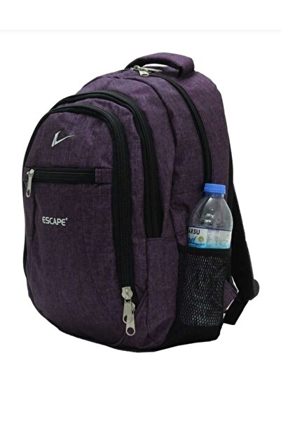 ESCAPE Unisex Mor Laptop Bölmeli Seyahat Spor Ve Okul Sırt Çantası
