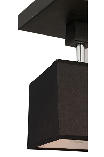 Apliqa Grande Siyah Tekli Modern Koridor Mutfak Salon Plafonyer Avize