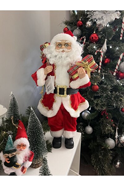 Genel Markalar Çuvallı Noel Baba 45 Cm Yeniyıl Yılbaşı Christmas Dekoru Süs A...
