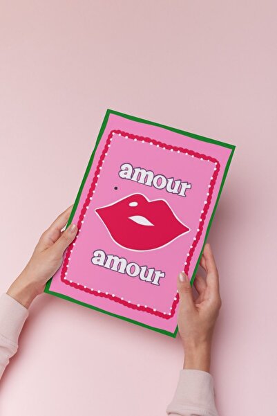 Hello Melody Design Εκτύπωση "AMOUR" - Γαλλική Συλλογή - Χωρίς πλαίσιο