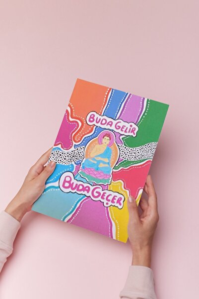 Hello Melody Design Baskı Koleksiyonundan "BUDA" Baskısı - Beyaz Çerçeveli