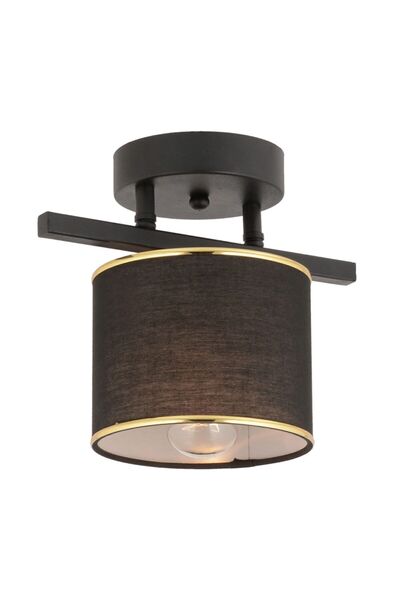 Apliqa Selina Tekli Siyah Modern Plafonyer Genç Odası Mutfak Yatak Odası Avize