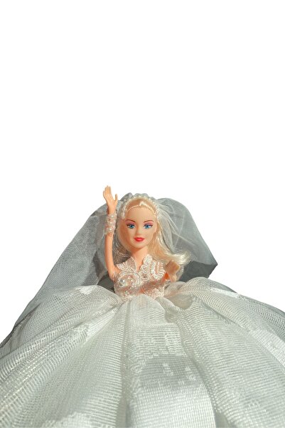 MASEN TOYS Oyuncak Bebek Barbie Gelin Oluyor 30 Cm El Yapımı Özel Üretim Model Bebek