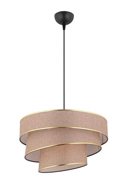 Apliqa 3 Katlı Eskitme Gold Detaylı Modern Koridor,yatak Odası Salon Avize