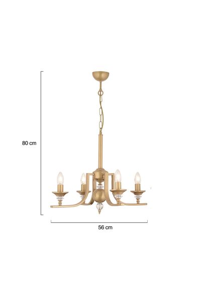 Apliqa Erza 4Lü Eskitme Modern Sarkıt Yatak odası Salon Avize