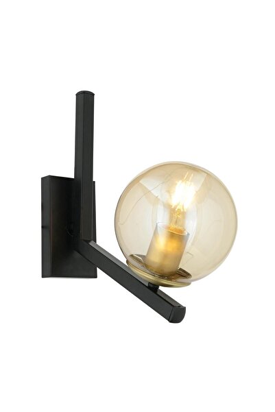 Apliqa Mikel Siyah Eskitme Duvar Lambası Yatak Odası-yatak Başı-banyo I?çin Modern Aplik