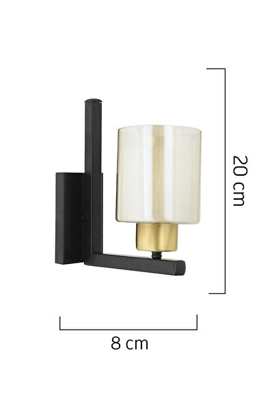 Apliqa Tisse 3 Lü Siyah Eskitme Modern Tasarım Yatak Odası Salon 3 Parça Avize-aplik Seti Seti