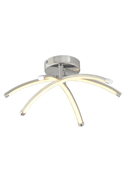 Apliqa Dosse 3Lü Krom 28 Watt Plafonyer 3 Renkli Ledli Modern Mutfak Banyo Led Salon Sarkıt Avize
